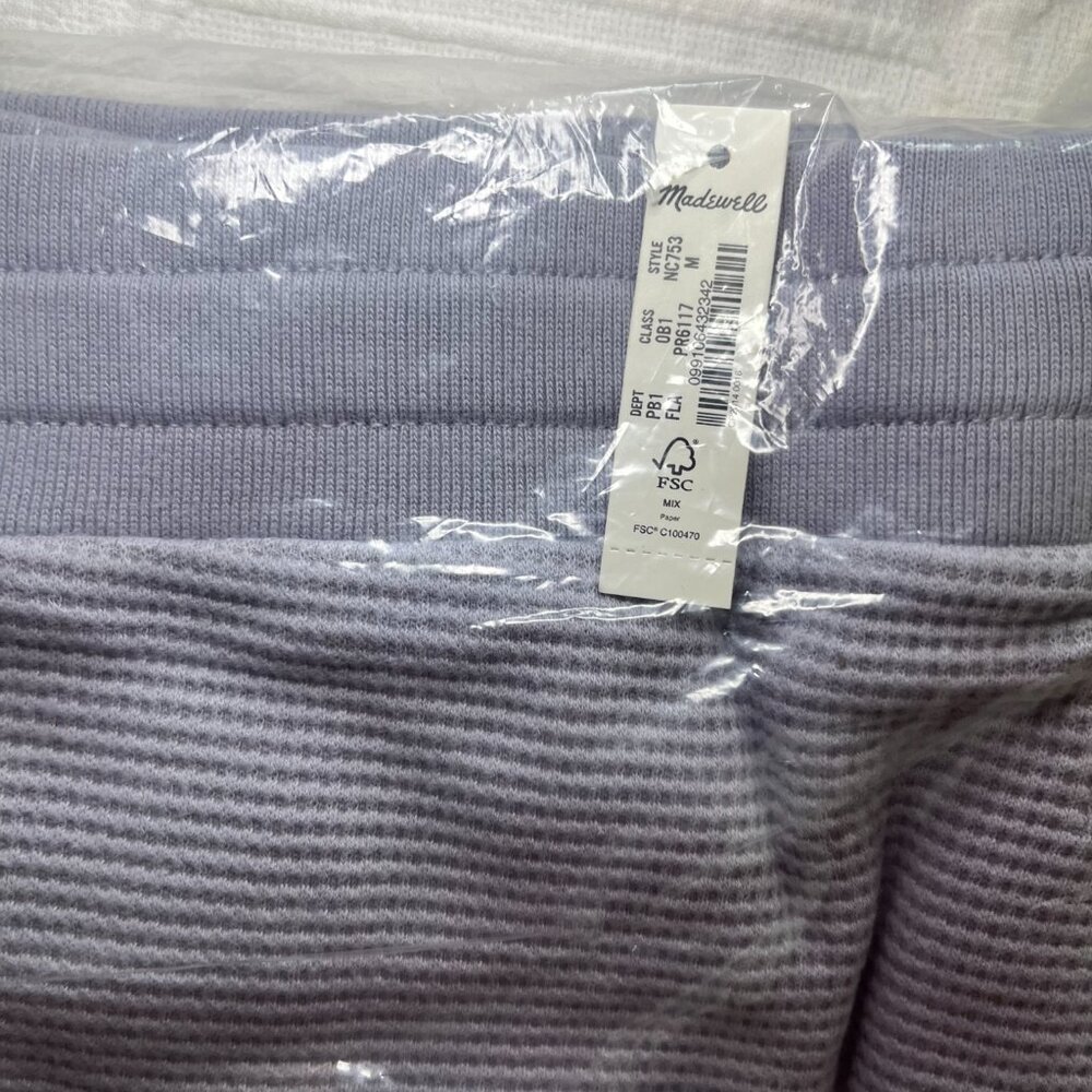 BRAND NEW | Madewell | Textured Waffle Straight Sweatpants | Lavender - Picture 4 of 4